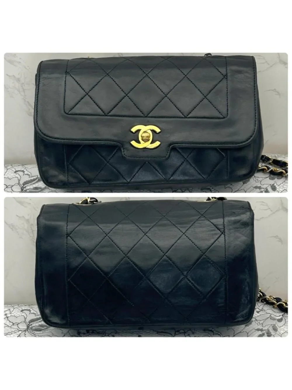 Chanel Quilted Diana Shoulder Bag